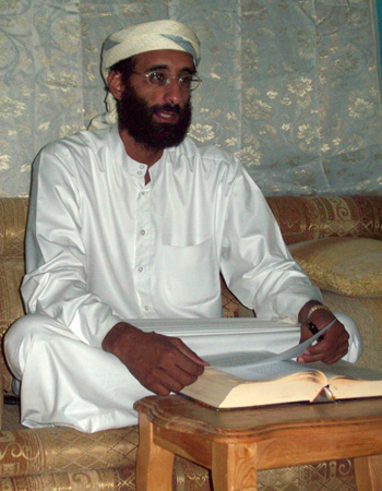 Anwar al-Awlaki, a radical imam in Yemen, a Muslim terrorist, whom Maj. Nidal Hasan corresponded with.